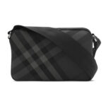 תיק צד שחור/אפור Grid Crossbody