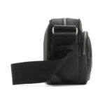תיק צד שחור/אפור Grid Crossbody
