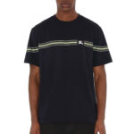 טי שירט כחול כהה Striped Cotton