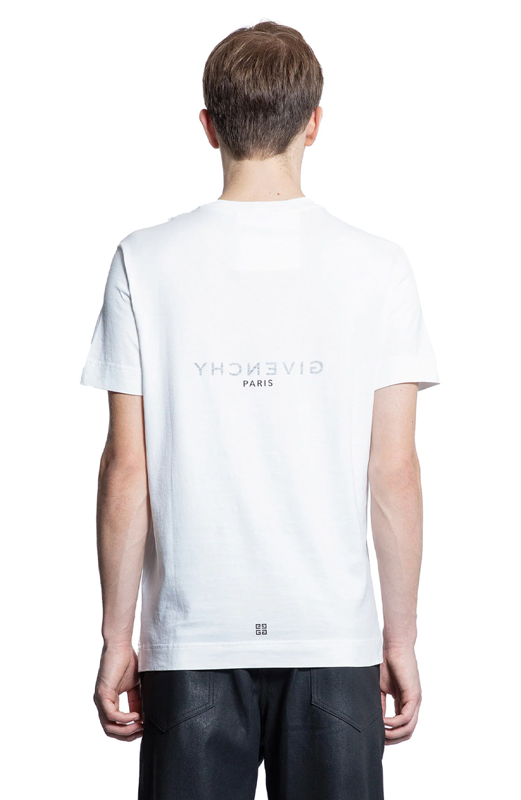 טי שרט לבנה Reverse slim
