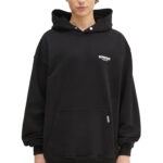 קפוצ’ון רפרזנט represent שחור דגם Owners Club Hoodie 480gsm כותנה כבדה אוברסייז לוגו חזה גב