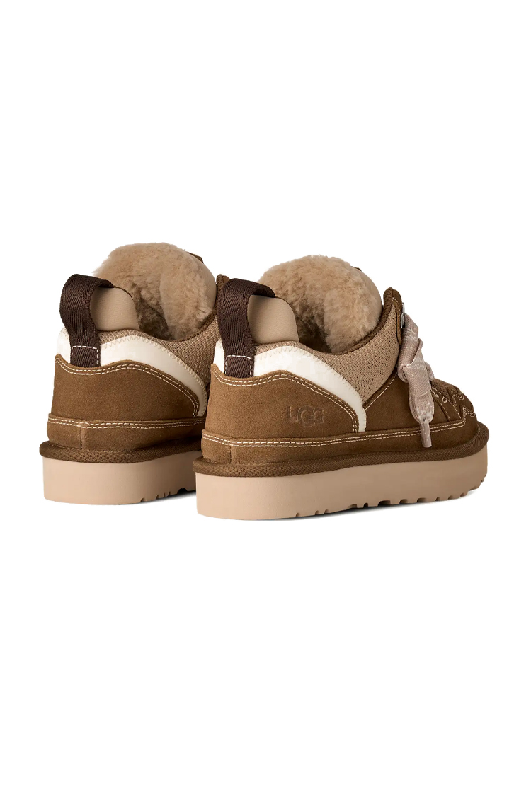 סניקרס אג UGG ברונזה זמש בד רשת גזרת מיד דגם Lowmel ריפוד פרוותי סוליית EVA