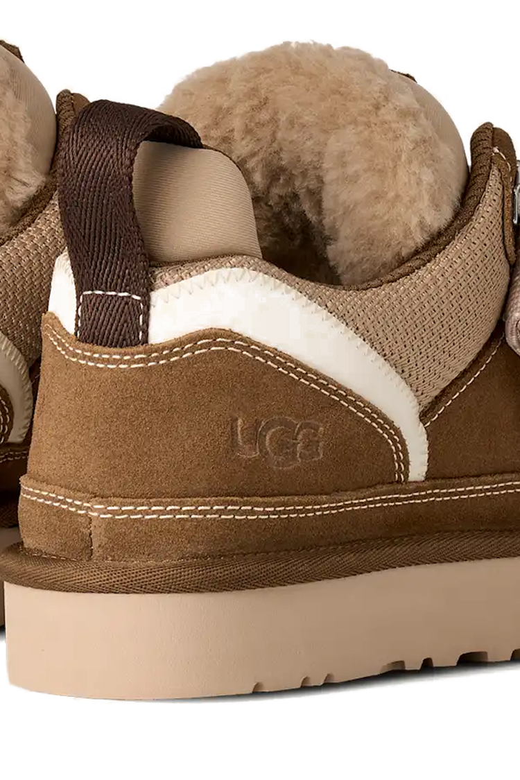 סניקרס אג UGG ברונזה זמש בד רשת גזרת מיד דגם Lowmel ריפוד פרוותי סוליית EVA