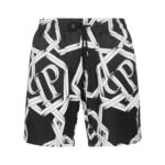 מכנס בגד ים שחור Boxer Chains