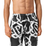 מכנס בגד ים שחור Boxer Chains