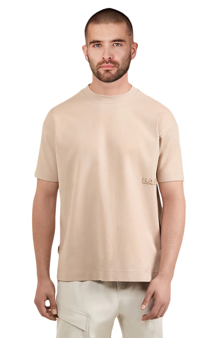 טי שירט בז' ROPE KNIT