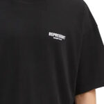 חולצת טי שירט REPRESENT אוברסייז עם הדפס לוגו מקדימה ומאחורה