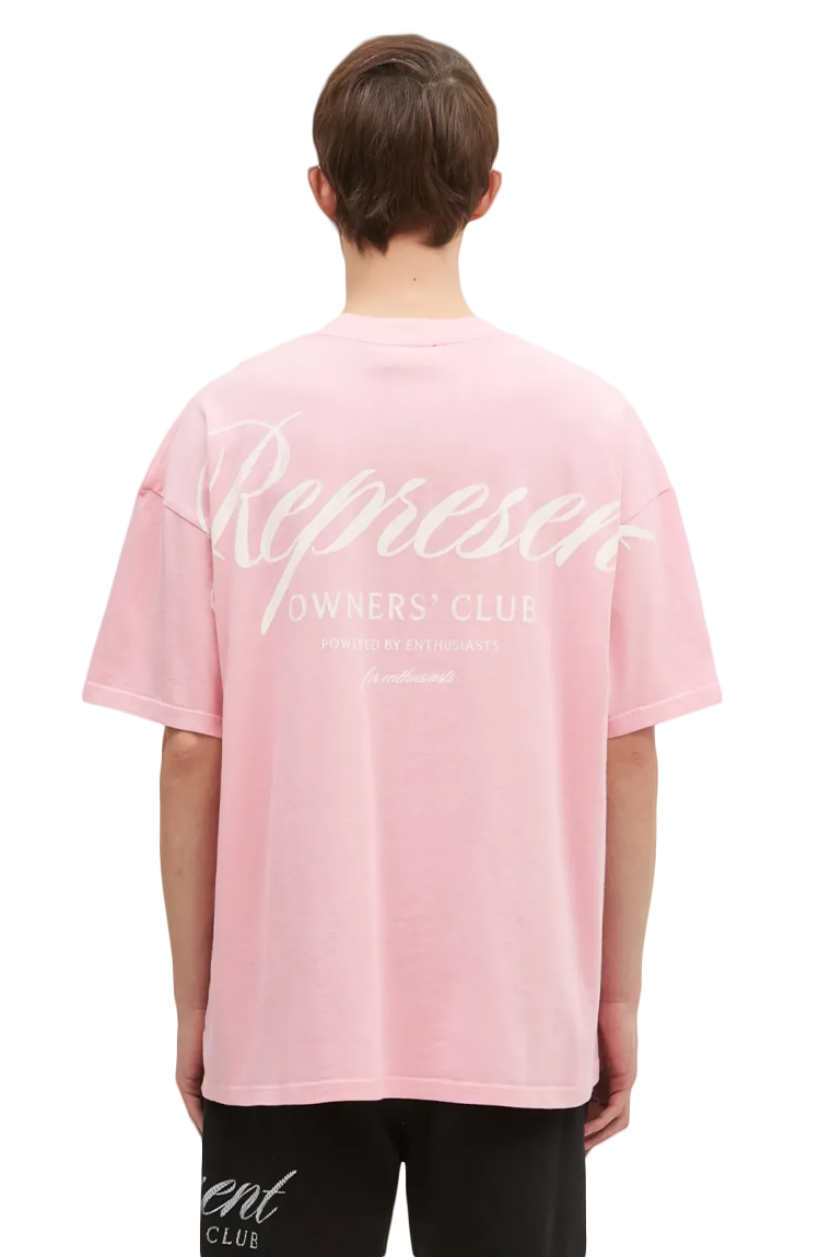 טי שירט ורודה Owner’s Club Script