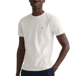 טי שירט לבנה Slim Fit Shield