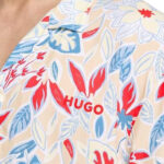חולצת חוף לבן/פרחוני BEACH SHIRT