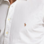 חולצה מכופתרת לבנה Custom Fit Oxford Shirt