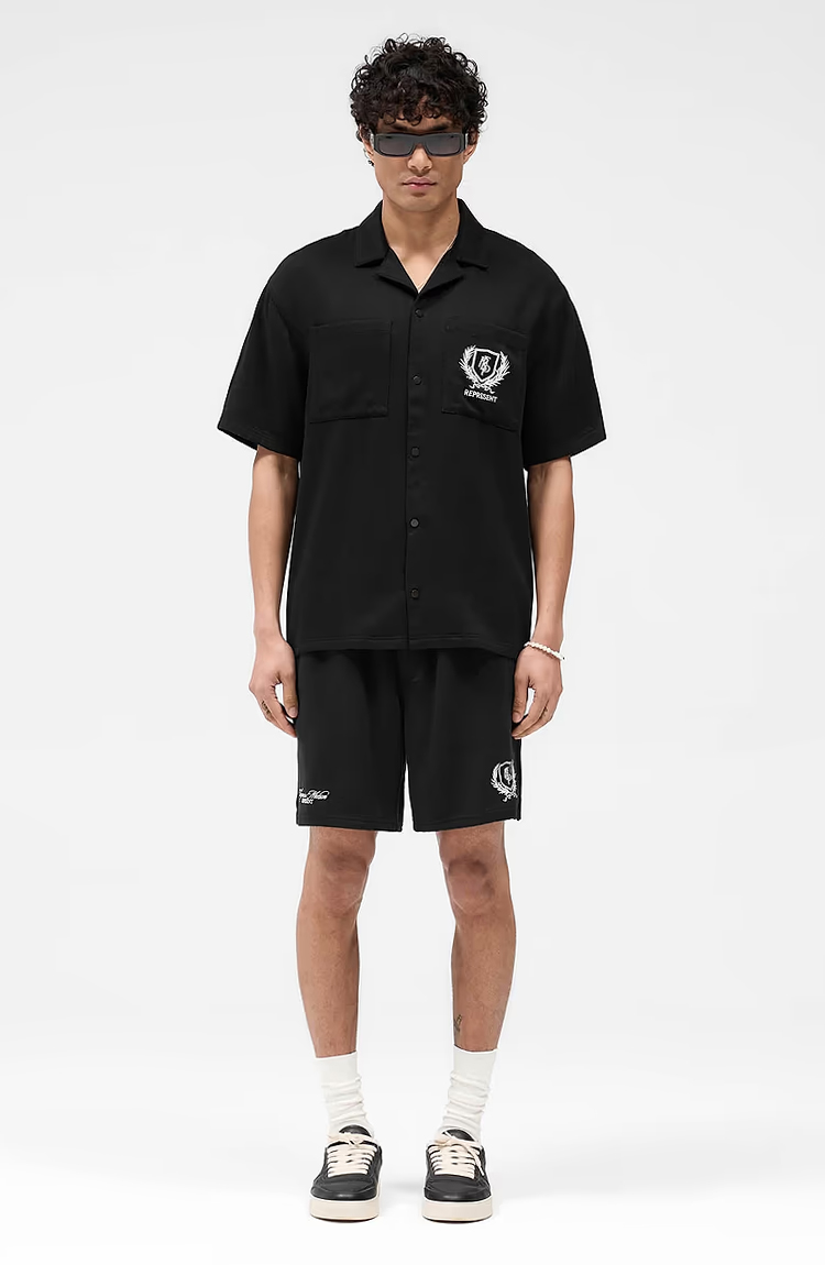 מכנס שורט שחור Crest Short