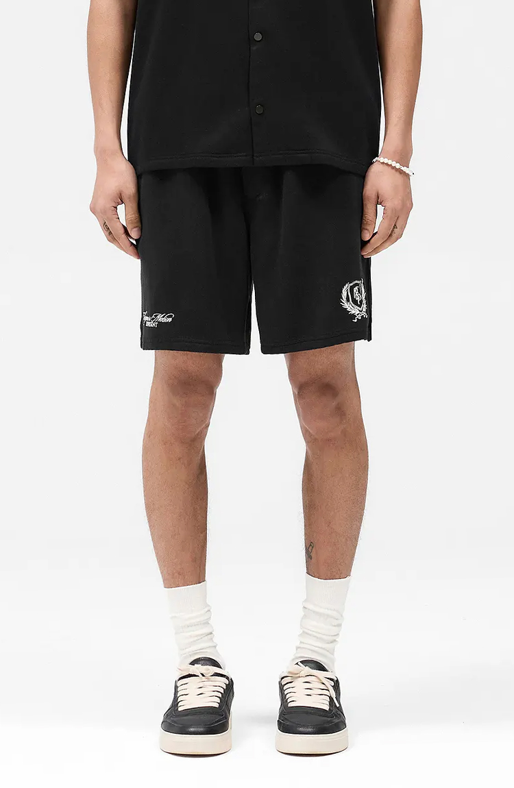מכנס שורט שחור Crest Short