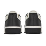 סניקרס עור שחור/לבן Initial Sneaker
