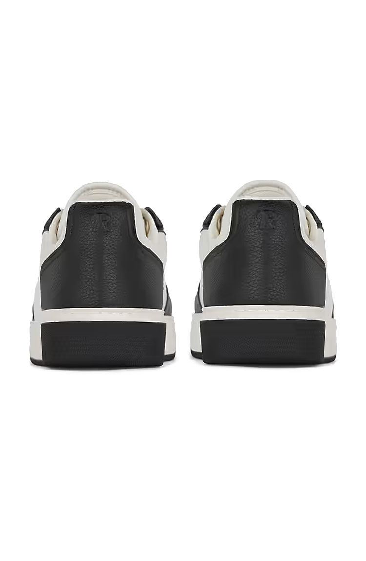 סניקרס עור שחור/לבן Initial Sneaker