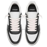 סניקרס עור שחור/לבן Initial Sneaker