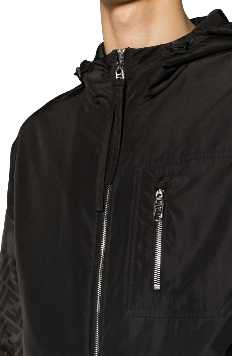 ז’קט ניילון דו צדדי FENDI KWAY REV