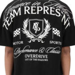 חולצה מכופתרת שחורה Represent Crest