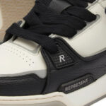 סניקרס עור לבן/שחור Studio Sneaker