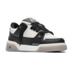 סניקרס עור לבן/שחור Studio Sneaker