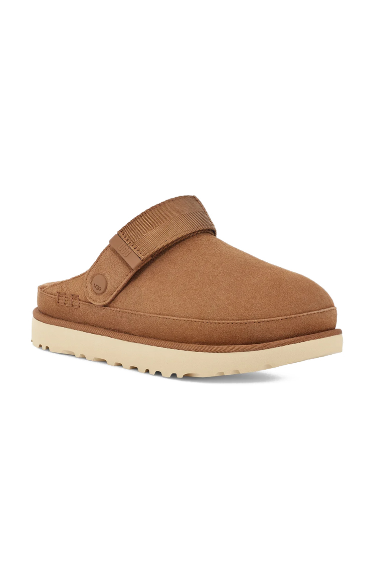 כפכפי זמש אג UGG חום זמש קטיפתי סוליית EVA דגם Goldenstar clog רצועת TPU