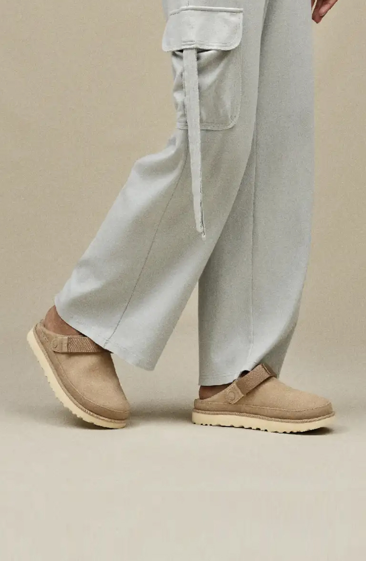 כפכפי זמש קרם Goldenstar Clog