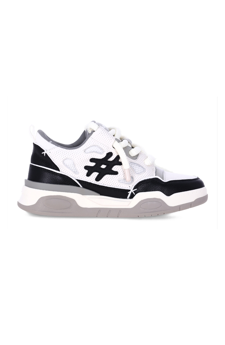 סניקרס עור לבן/אפור Tarmak White Black Gray
