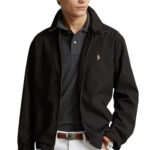 ז’קט רוח פולו ראלף לורן polo ralph lauren שחור דגם Bi-Swing Jacket פוליאסטר ממוחזר מרופד רקמה