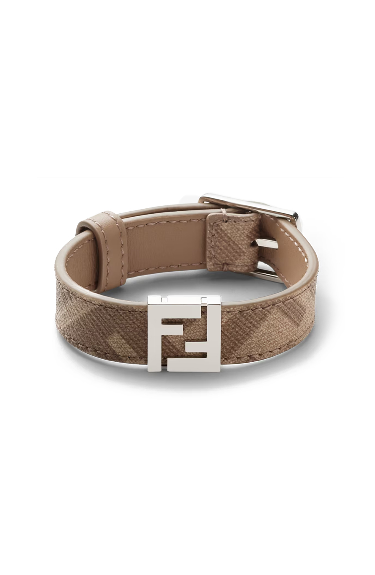 צמיד עור דו צדדי חום FF Bracelet