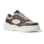 סניקרס עור חום/לבן Fendi Force Trainers