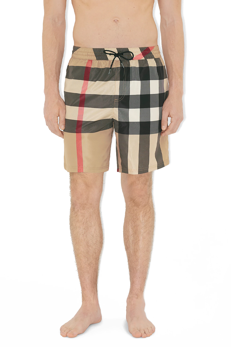 מכנס בגד ים BURBERRY בעיצוב המשבצות האייקוני