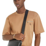 טי שירט חומה FENDI ZIP