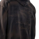 קפוצ’ון שחור Faded Zip Up Hoodie