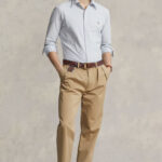 חולצת פסים מכופתרת Custom Fit Oxford