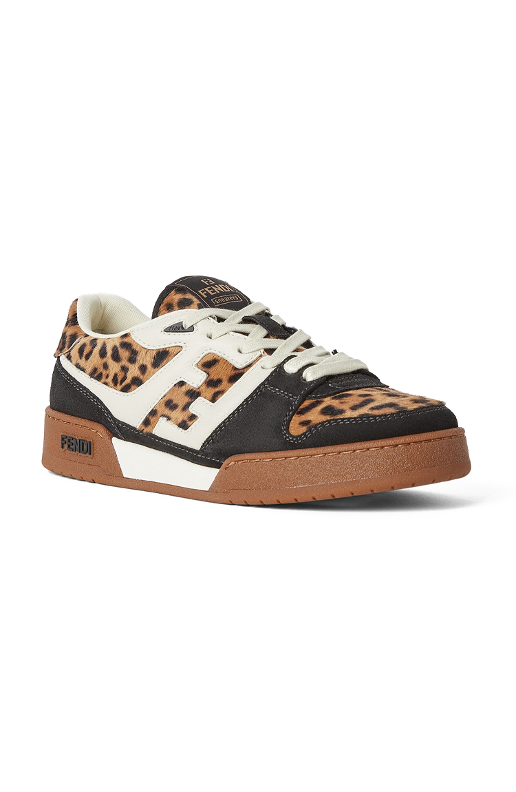 סניקרס עור מנומרות Fendi Match W