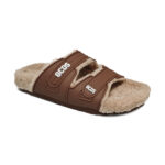 כפכפי פרווה חומים FURRY SLIDES