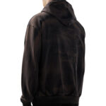 קפוצ’ון שחור Faded Zip Up Hoodie