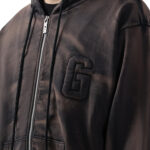 קפוצ’ון שחור Faded Zip Up Hoodie
