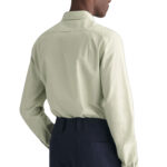 חולצה מכופתרת ירוקה Slim Fit Poplin