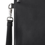 תיק קלאץ’ עור שחור 691 Clutch Smooth Bag
