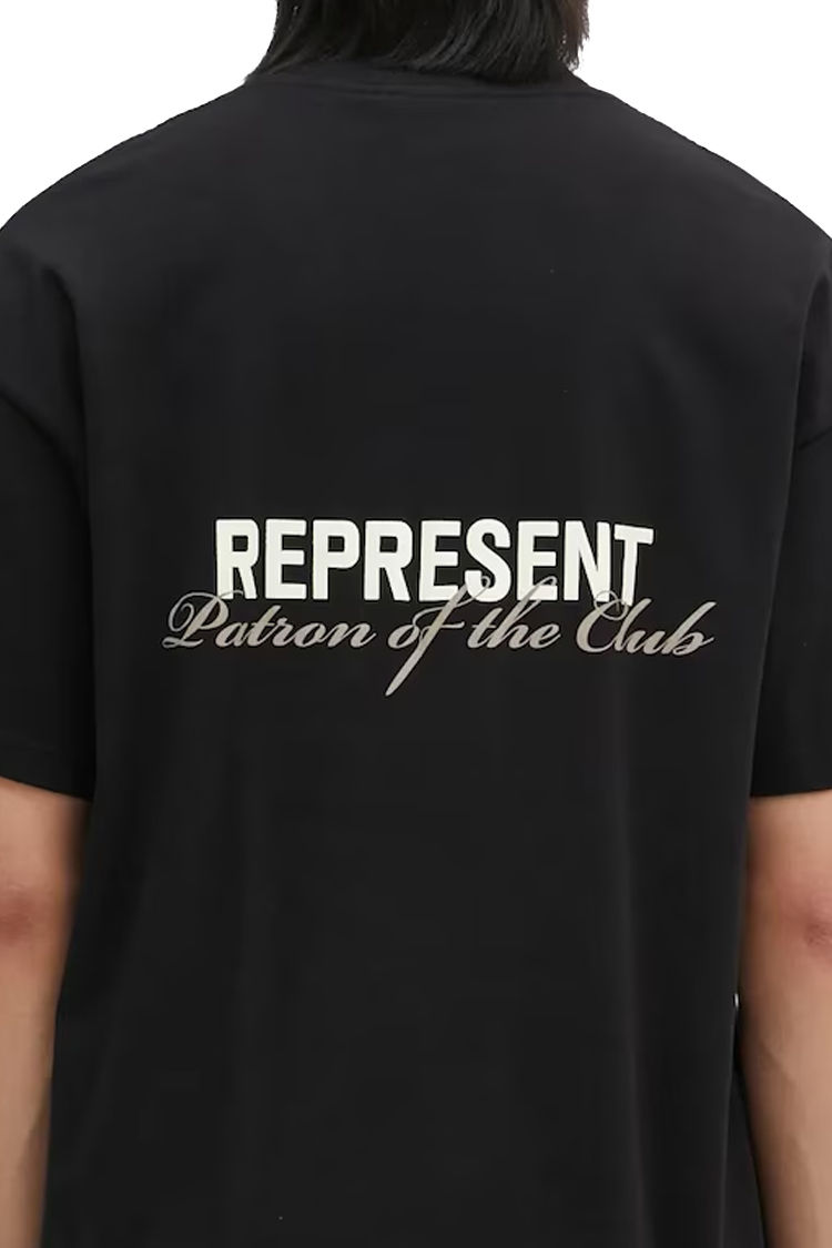 חולצת רפרזנט אוברסייז לבנה/שחורה עם לוגו REPRESENT