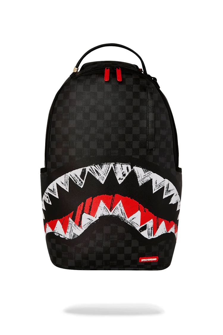 תיק גב שחור SCRIBBLE SHARK CHECK DLXSV