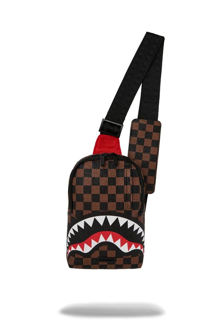 תיק סלינג חום/שחור BIG CITY EMBOSS ONE-STRAP