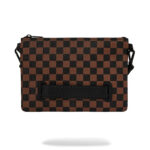 תיק קלאץ’ חום/שחור BIG CITY EMBOSS CROSSBODY