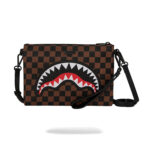 תיק קלאץ’ חום/שחור BIG CITY EMBOSS CROSSBODY
