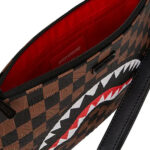 תיק קלאץ’ חום/שחור BIG CITY EMBOSS CROSSBODY