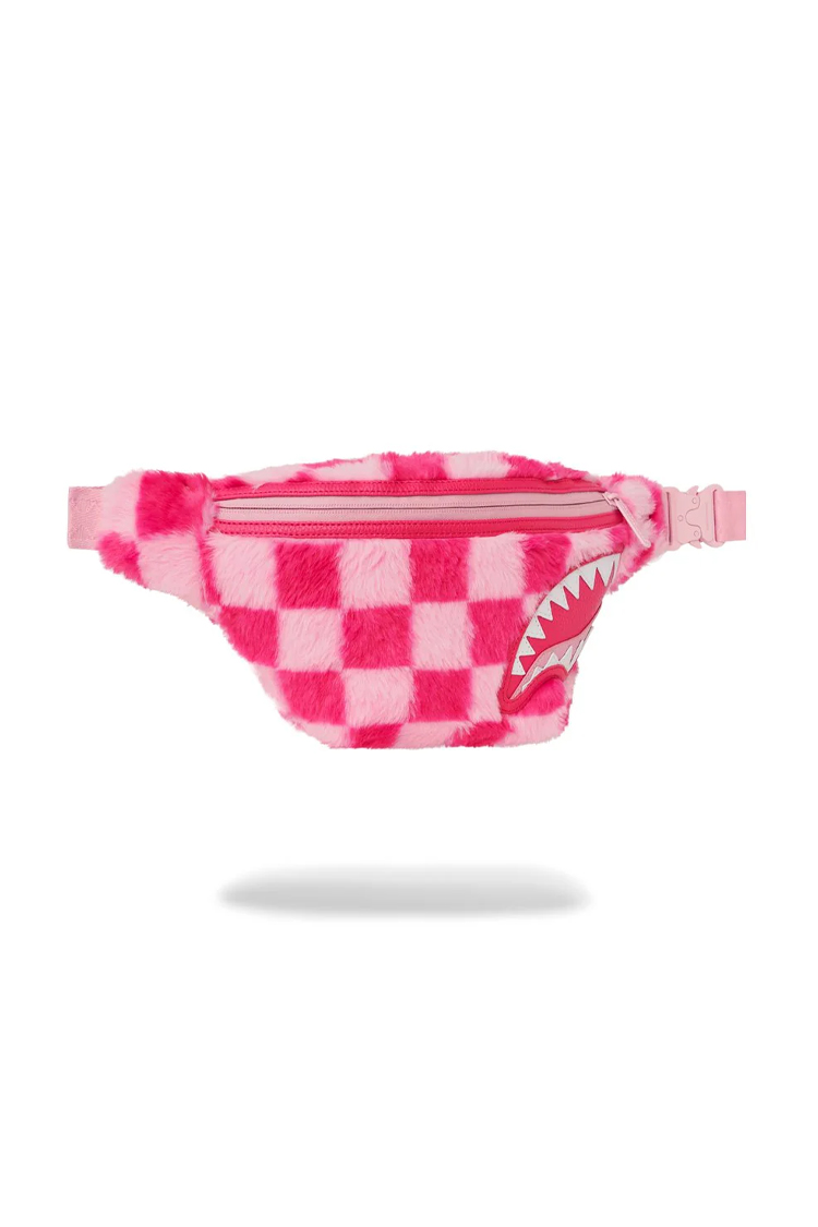 פאוץ' פרוותי ורוד PINK FUR CHECK SAVVY