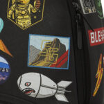 תיק גב שחור/צבעוני SHARKMOUTH EMBOSSED PATCHES DLXSV