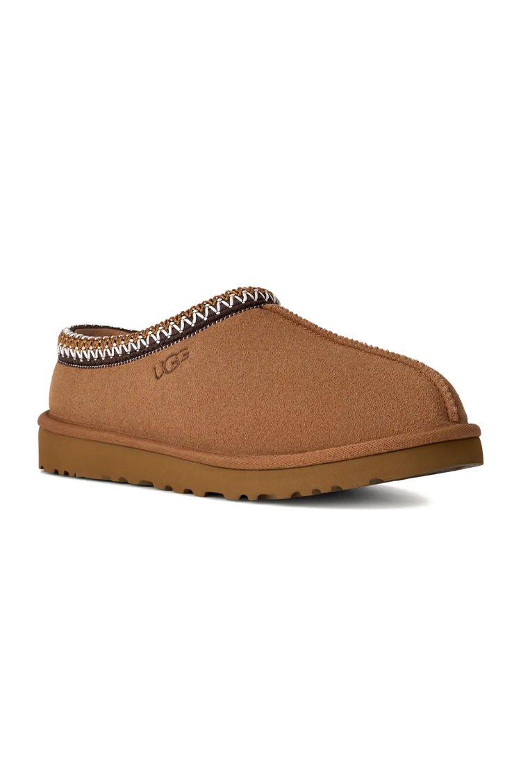 כפכפי זמש UGG חום דגם Tasman II בטנת עור סוליית EVA תפרים בולטים