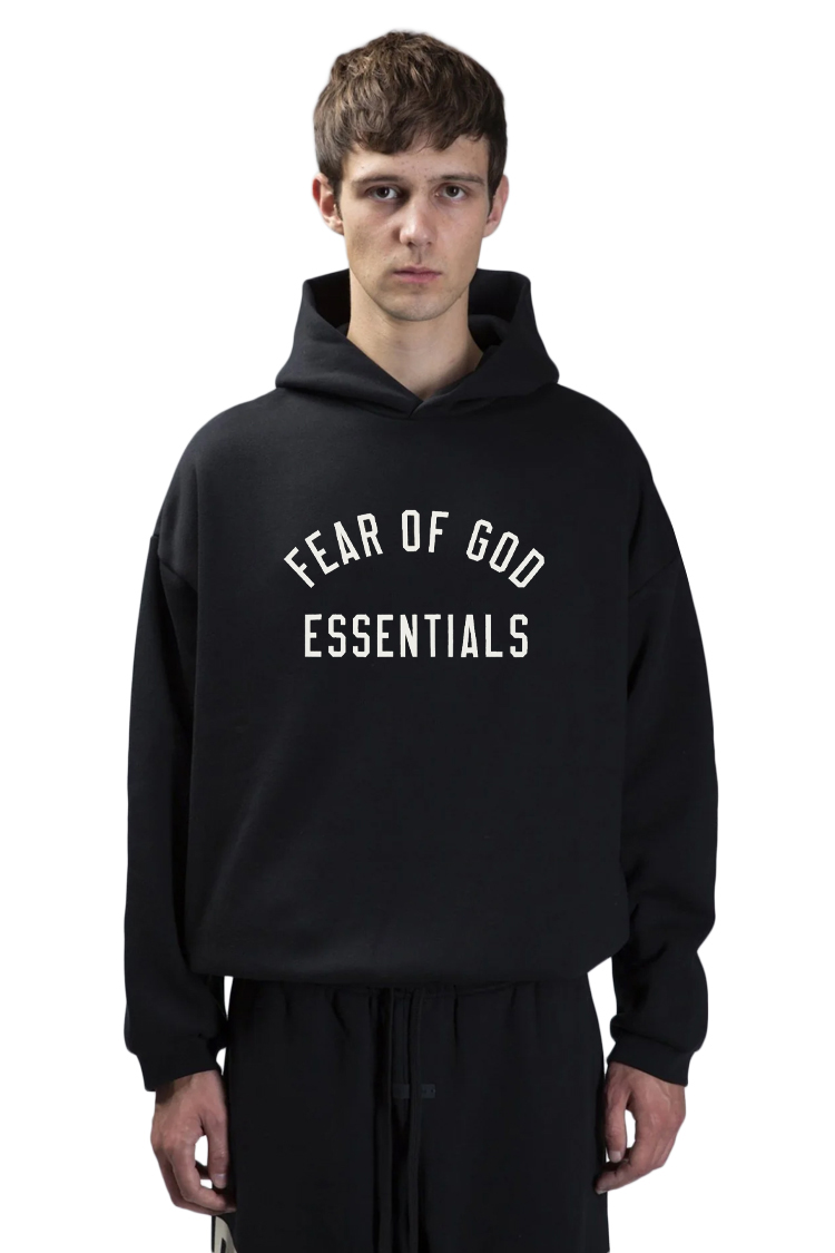 קפוצ'ון שחור 90s Fit Hoodie